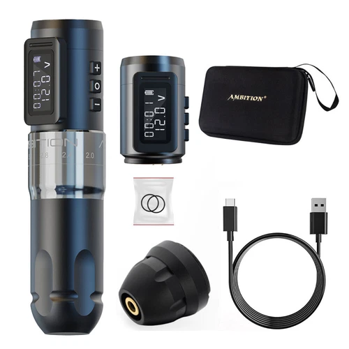 Wireless Tattoo Machine Pen 6 Stroke Length Adjustable 2.0-4.0mm Brushless Motor image 23