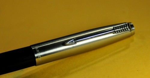 "Parker" "21" SUPER Black&CT Made in US c.1957's Fountain pen w/ Case - Picture 4 of 12