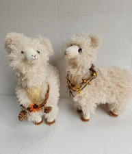 Llamas Made With Soft Hair, Wooly Llamas, Set of 2 Pre-owned See Pictures CUTIES