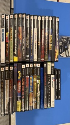 Two (2) Sony PlayStation 2 Consoles Lot w/ Controllers, Games