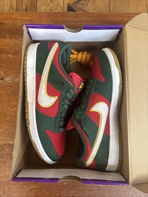 Nike Dunk Low Pro Sb Red And Green