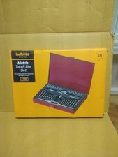 Halfords 28-Piece Metric Tap & Die Set Thread Cutting Repair Kit. Brand New. 