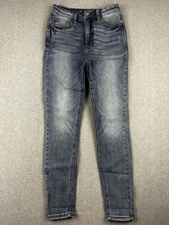 Judy Blue Jeans Womens 5/27 Blue Skinny Fit Mid Rise Stretch Denim JB88679 Pants