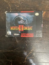 Mortal Kombat II 2 Super Nintendo SNES Box And Poster No Manual TESTED