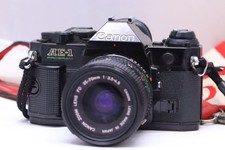 Canon AE 1 Program black FD 35 70mm F3.5 4.5 body lens set Z162 From Japan