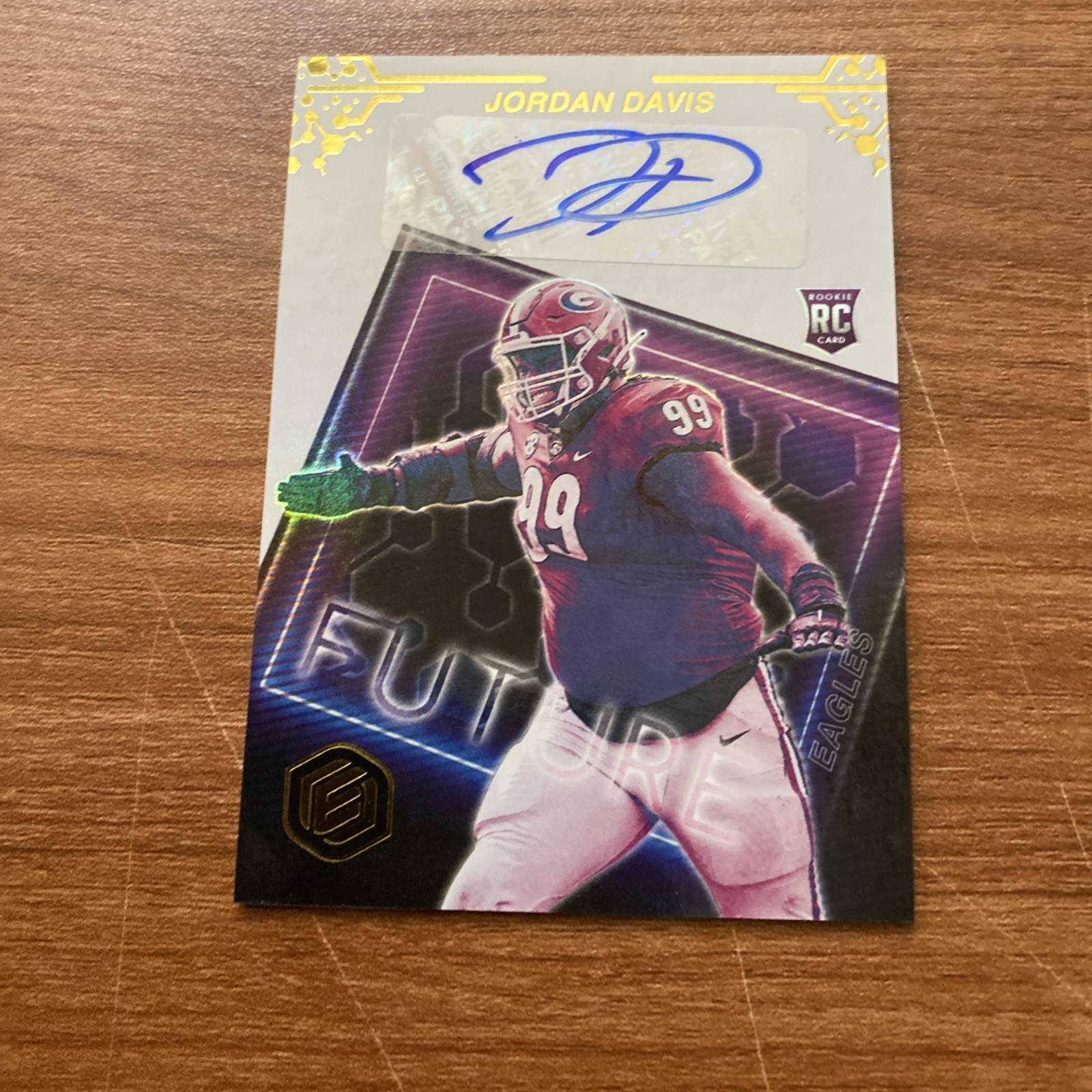 Jordan Davis Panini Elements Future Signs Autographs #FSJD Purple