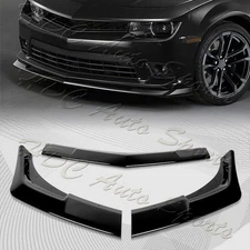 For 2014-2015 Chevy Camaro SS Z28 Painted Black Front Bumper Lip Bodykit Spoiler