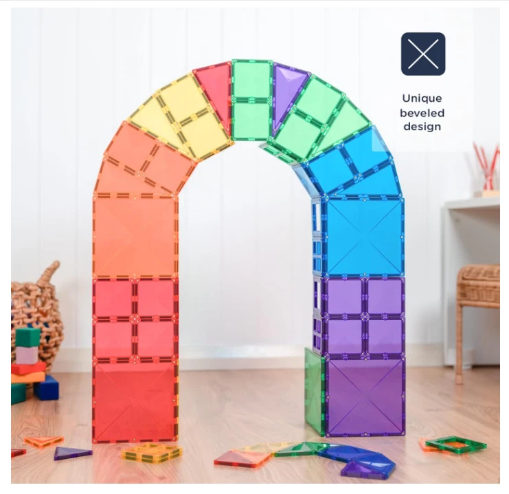 Connectix Rainbow Starter Pack - Juego de construcción magnético de 60 piezas - Envío gratuito Foto 4 de 4