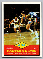 1973-74 Topps #205 ABA Eastern Semis - Cougars In Strong Finish Over Nets
