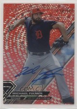 2017 Topps High Tek Red Orbit Diffractor 10/10 Michael Fulmer #HT-MFU Auto 03ug