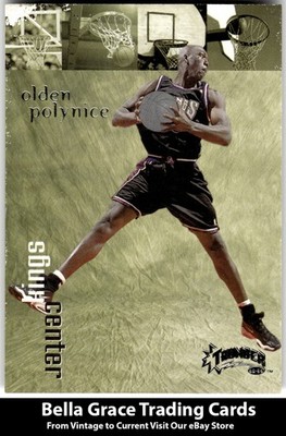 1998-99 SkyBox Thunder Olden Polynice #50 Sacramento Kings NBA Basketball