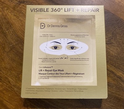 Dr Dennis Gross DermInfusions Visible 360 Lift + Repair Under Eye Mask 4 Pack