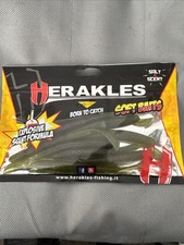 Esca Siliconica Herakles - Soft Baits - Leftail Worm - Black Bass