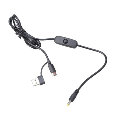 MultiDevice USB Type C to DC4.0x1.7mm Charging Cord Compatible for Camera Toy