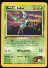 Pokemon 2000 1st Ed Gym Heroes - Brock's Zubat - Rare - 24 LP on eBay