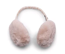 Madden NYC Women's Winter Super Soft Warm Fashion Beige Earmuff With Tweed Band