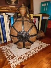 Borraccia in Legno Risorgimentale Austriaca Battaglie San Martino e Solferino