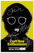 CURB YOUR ENTHUSIASM Signed Poster 11x17 Larry David, Jeff Garlin, JB Smoove