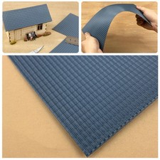 Modellismo Simulazione Tegole Tetto PVC Materiale da Costruzione per Sabbia Tavo