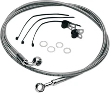 DS Braided Brake Line Kit Front Harley Davidson Softail/Dyna #142858