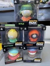 SOUTH PARK VINYL FIGURES SET OF 5 CARTMAN / STAN / KYLE / BUTTERS / KENNY *NEW*