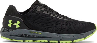 Under Armour HOVR Sonic 3 Black Green Low Top Lace Up Running Sneaker Bluetooth