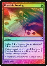 Unstable Footing FOIL Zendikar NM Red Uncommon MAGIC GATHERING CARD ABUGames