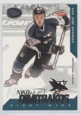 2002-03 Pacific Calder Silver 73/299 Niko Dimitrakos #143 Rookie RC 0m8e