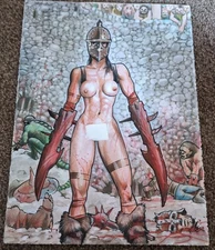 Original Hand Drawn Cyberpunk Art By Gerhard