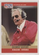 1990 Pro Set George Seifert #299 2f4