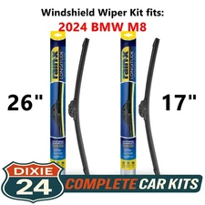 Rain-X Longitude Windshield Wiper Kit fits: 2024 BMW M8 (26" & 17")