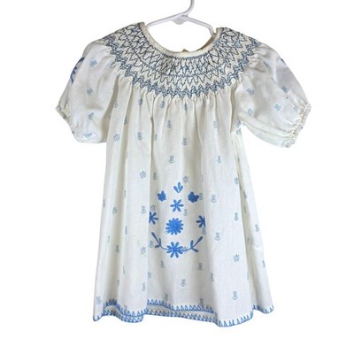 Apolina Embroidered Cotton Toddler Dress 2T-3T Cottagecore Country Summer *READ*