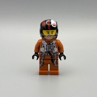 LEGO Star Wars Poe Dameron Pilot Minifigur sw0658 Overall Helm 75102 X-Wing