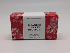 Bath & Body Works JAPANESE CHERRY BLOSSOM Shea Butter Cleansing Bar Soap - 5 oz