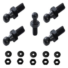 5x 10mm M6 Ball Studs for Gas Struts Lift Support Strut Fitting Silver