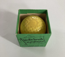 Rare Vintage Yellow Birdie-Brush Golf Club Cleaner w/ Box - ''The Golfer's Pal''