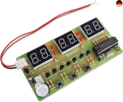 DONGKER Digitaluhr Löten DIY Übungskits 6-Bit mit Platine für DIY Löten Student