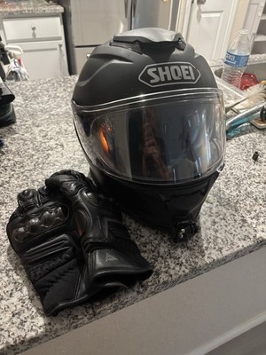 Shoei GT-Air II Helmet w/ Working Sena Bluetooth + Dainese Gloves