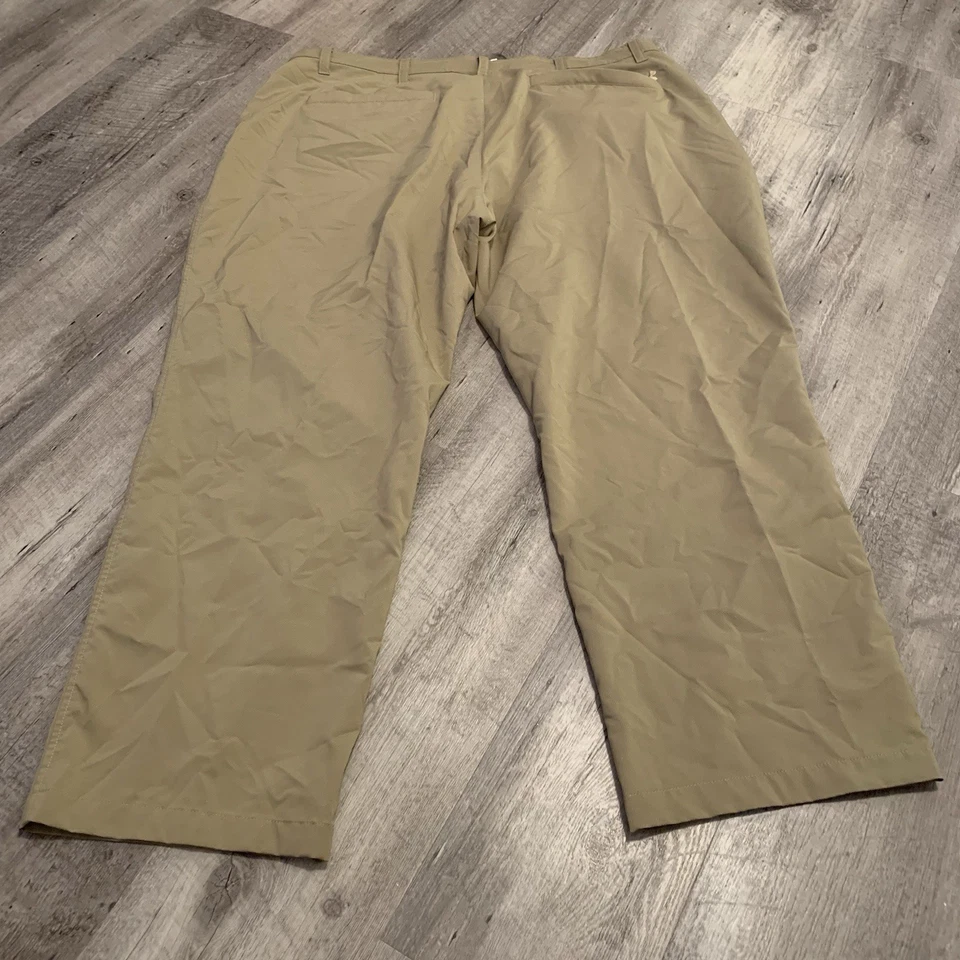 Under Armour Tech Golf Pants Men 42x28.5 Tan Lightweight Loose Performance - Image 3 of 4
