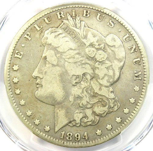 1894-P Morgan Silver Dollar $1 Coin 1894. Certified PCGS Fine Detail - Rare Date