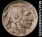 1928-S Buffalo Nickel - Scarce  Very Fine  Semi-key  Better Date  #K2440