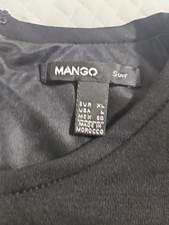 Mango Suit Dress Button Shoulder Zipper Back Womens  Large