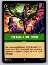 The Family Scattered 97/204 Super Rare Wilds Unknown Lorcana Near Mint