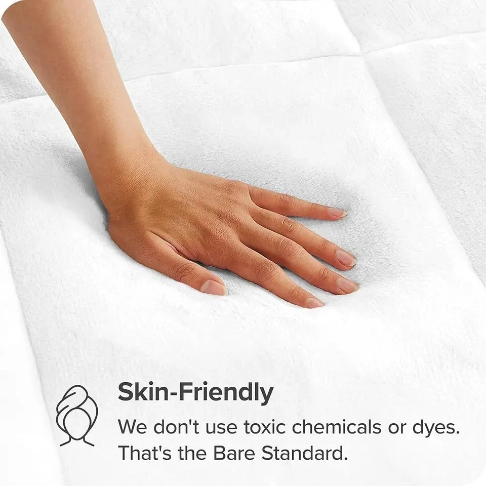 Colchón de lujo extra grueso de 3" acolchado de franela queen almohada superior cubierta de almohadilla Foto 3 de 4