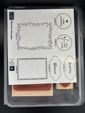 Stampin’ Up! Matchbox Messages 113800 Rubber Cling Stamp Shelli's Signature