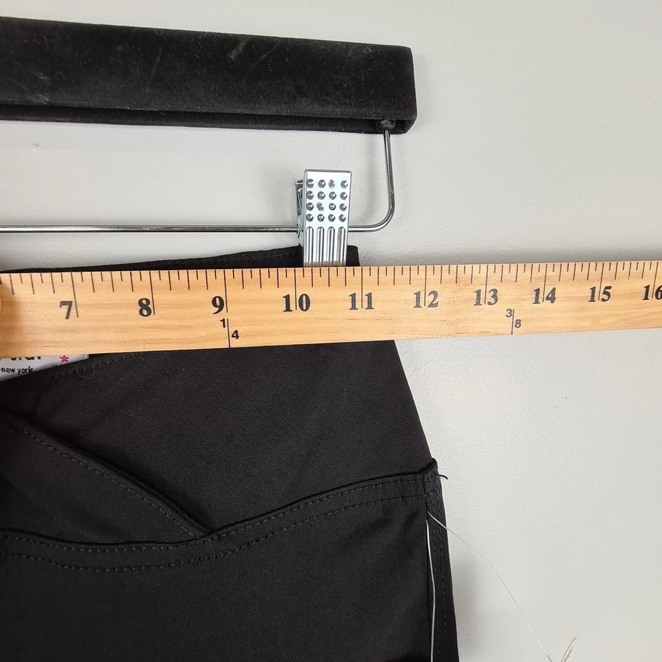 Vanilla Star Juniors Tulip Waist Flare Black XS Pull On Pants Lean Flattering - Image 3 of 4