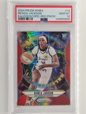 2024 Prizm WNBA Kaleidoscopic Rickea Jackson #12 Red Prizm POP 12- Rookie PSA 10