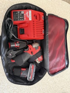 Milwaukee 2551 22 M12 FUEL SURGE 1/4"Hex Hydraulic Impact Driver Kit 110 or 240v