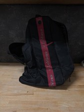 LeMieux Black Equestrian Boot Bag with Red Accents