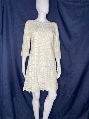 chinese dress ladies Yoana Baraschi Size 6 Sleeveless White Lace Dress White / 6